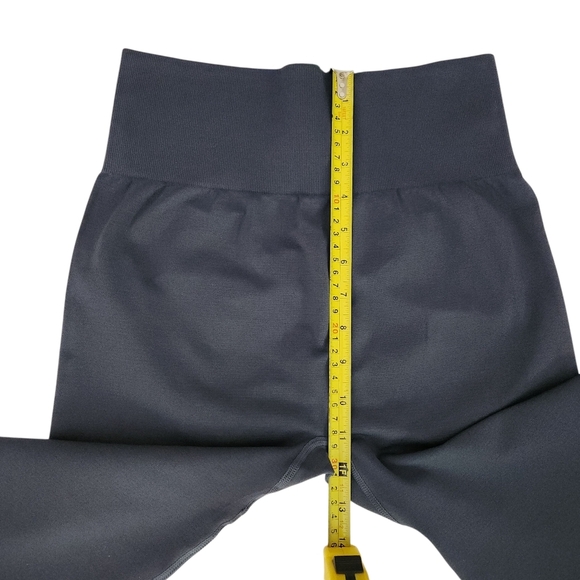 HALARA Seamless Flow High Waisted Ruched Plain Leggings indigo Medium - Picture 6 of 13